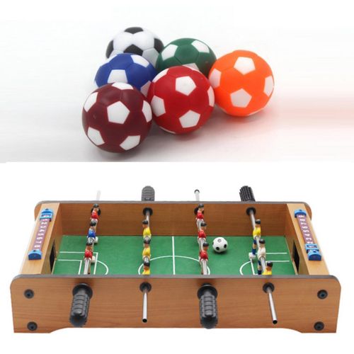 Buy 6pcs Tabletop Foosball Family Table Football Soccer Ball Game Orange in Egypt