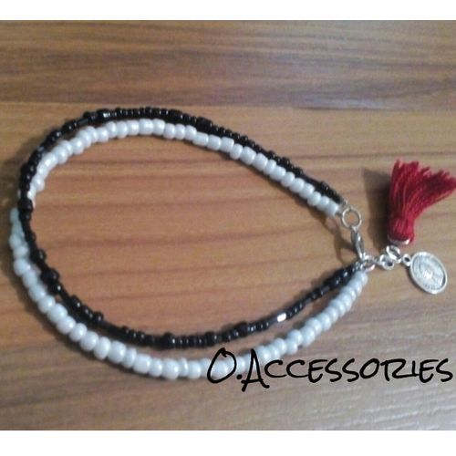product_image_name-O Accessories-خلخال اسود في ابيض بشرشوبه حمراء وعمله فضيه-1