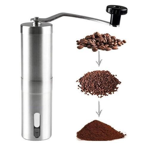 Manual Coffee Bean Grinder Mini Stainless Steel Hand Handmade Mill