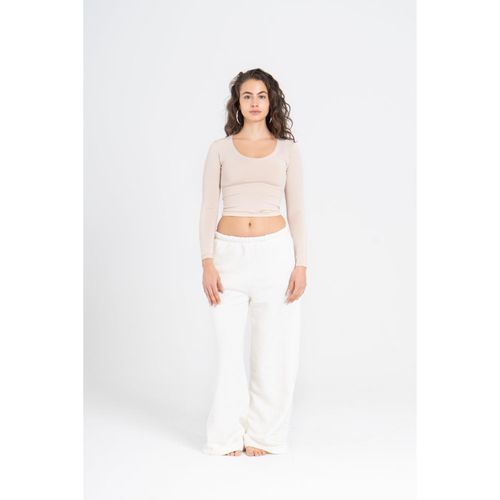 OUTDATED Wide Neck Long Sleeve - Nude - image 2