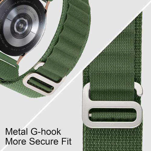 Strap-it Xiaomi Watch S1 Nylon Strap with Buckle (Green)