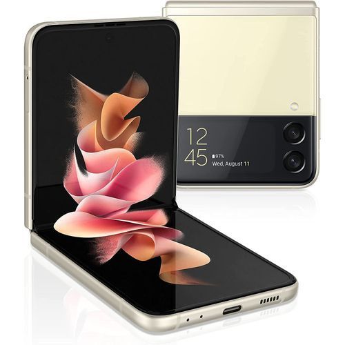 product_image_name-Samsung-Galaxy Z Flip3 - 6.7 بوصة 256 جيجا بايت / 8 جيجا بايت ثنائي الشريحة 5G موبايل - CREAM-1