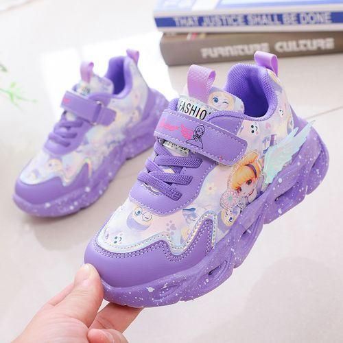 Fashion Kids LED Lightup Shoes Girls Velcro Sneakers Purple Best Price Online Jumia Egypt