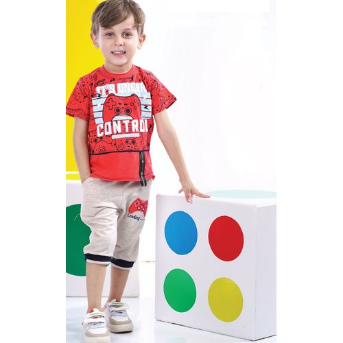 Buy Al Wedad Boys Pajama Set Cotton- 3616 - MELON in Egypt