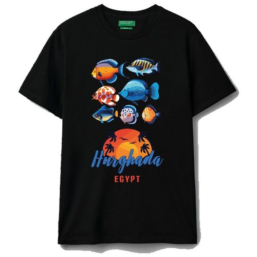 product_image_name-Generic-تي شيرت قطن HURGHAHADA (أسود) مقاس (S)-1