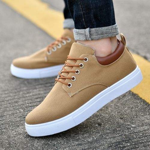 Buy Fashion Men's Casual Shoes Breathable Sneakers Khaki in Egypt