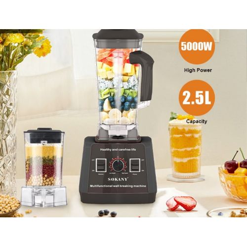 اشتري Sokany Multi-purpose Blender 9 Speed - 5000 W - 2.5L - Copper Motor - SK-666 في مصر