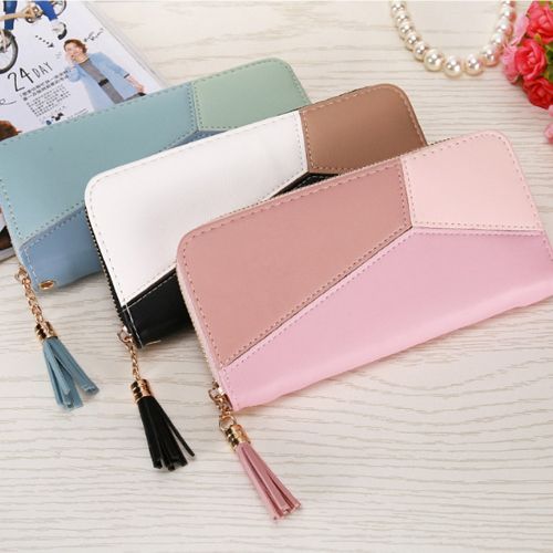 High Quality Luxury Leather Tassel Women's Credit Card Holder Wallet