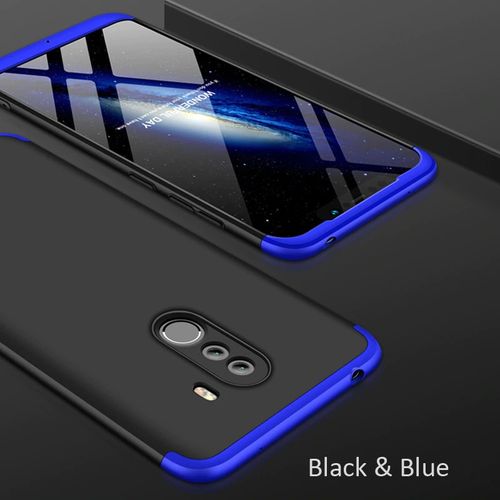 Shop Gkk Full Protection 360 Cover 3 In 1 For Xiaomi Pocophone F1 Black Blue Jumia Egypt