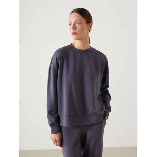 product_image_name-LC Waikiki-سويت شيرت نسائي بقبة دائرية كبير الحجم وبدون نقوش-1