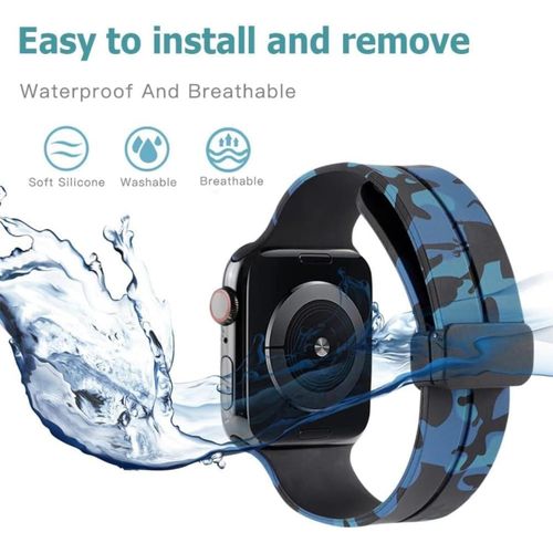 product_image_name-Generic-حزام فيكرة كامو سبورت متوافق مع ساعة آبل 42 ملم 44 ملم 45 ملم 46 ملم 49 ملم للرجال والنساء، سوار مغناطيسي مضفر ومرن لساعات iWatch السلسلة 10 9 8 7 6 5 4 3 Ultra 2 1 SE-3