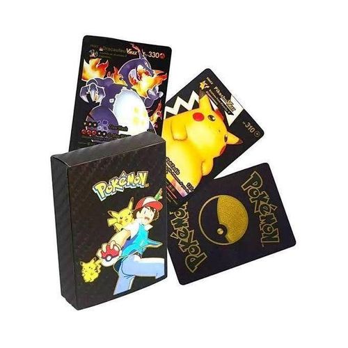 product_image_name-Generic-Pokemon 165PCS Foil Cards Set - Vmax, V, GX, EX & Basic - Black, Silver, Rose Gold-4