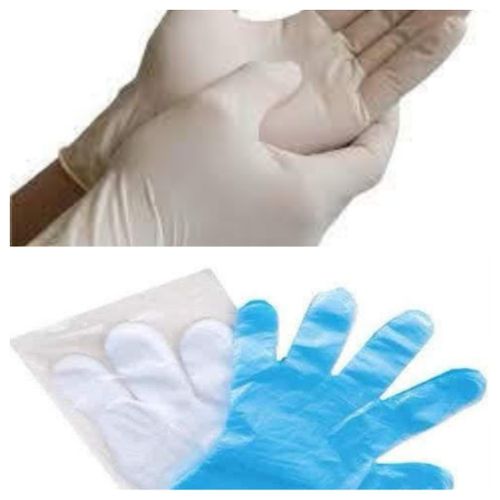 Buy Latex Examination Gloves - 100 PCS + Gloves Transparen - 100 PCS + Blue Gloves Plastic - 100 PCS in Egypt