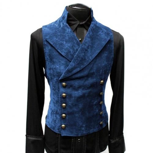 Plus Double Breasted Slim Waistcoat