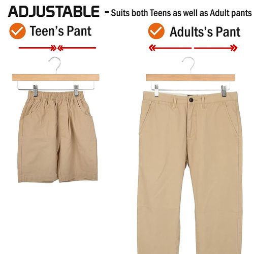 product_image_name-Generic-قطعتين - شماعة بنطلونات صلبة مزود بمشبكين قابلين للتعديل وخطاف مضاد للصدأ-6