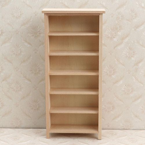 Buy Wooden Dollhouse Miniature Bookcase 1/12 Accessory For Study Ornaments in Egypt