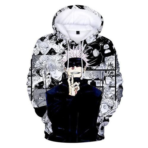 Anime Hoodie Anime Style Men Hoodie White Sweater With Anime - Etsy  Australia