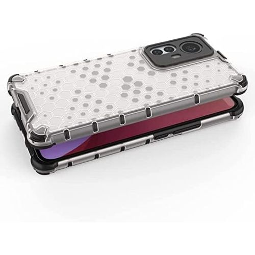 product_image_name-Generic-جراب خلفى مدرع ضد الصدمات بتصميم خليه النحل الانسيابى مع حماية للكاميرا متوافق مع هاتف Xiaomi Mi 12T (شفاف و اسود)-4