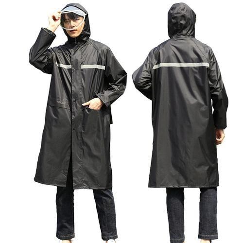 Generic Waterproof Long Hooded Raincoat Lightweight Rainwear Reflective with Pocket Hood for Men Women Adults Best Price Online Jumia Egypt