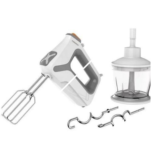 Buy Tornado THM-400SS Hand Mixer 400 Watt, 5 Speeds, Chopper - White in Egypt