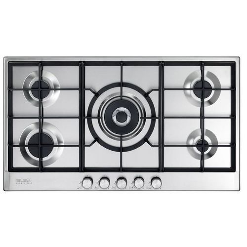 اشتري Elba Built In Gas Hob 90 Cm, 5 Burner Stainless Steel - ELIO 95-545 في مصر