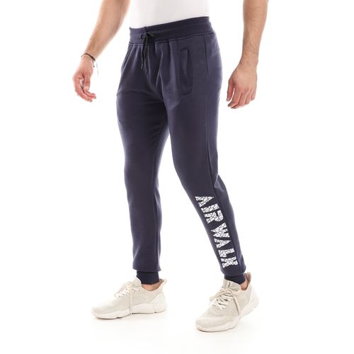 Air Walk Polyester Sweatpants With Printed Logo - Navy Blue @ Best Price  Online