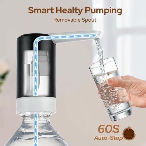 product_image_name-Generic-Portable Electric Water Bottle Dispenser – USB Rechargeable Pump for Water Gallons and Bottles-5