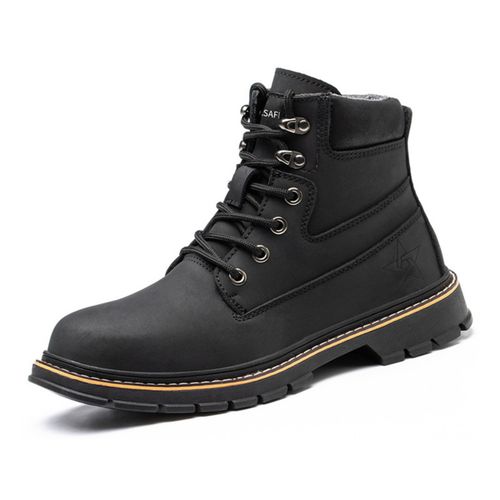 Buy Fashion Safety Shoes Steel Toe Work Boots Leather UpperSafety Shoes Steel Toe Work BootsAnti-Smashing Anti-Puncture Anti-SkidLightweight Breathable in Egypt