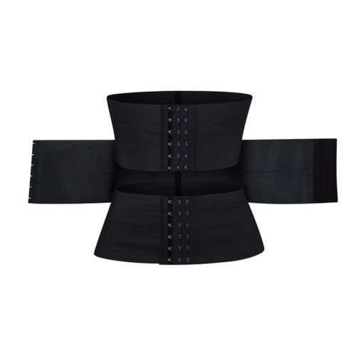 Fashion (Black XXL,)Seamless Waist Trainer Corset Adjustable Tummy ...