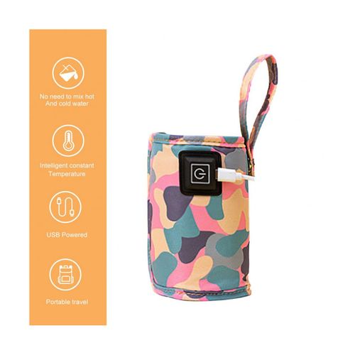 اشتري Universal USB Milk Water Warmer Insulated Bag Camouflage في مصر