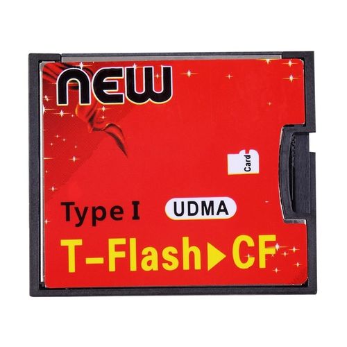 اشتري Kokobuy Red & Black T-Flash To CF Type1 Compact Flash Memory Card UDMA Adapter Up To 64GB في مصر