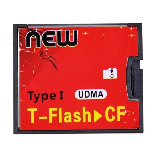 Buy Red & Black T-Flash To CF Type1 Compact Flash Memory Card UDMA Adapter Up To 64GB in Egypt