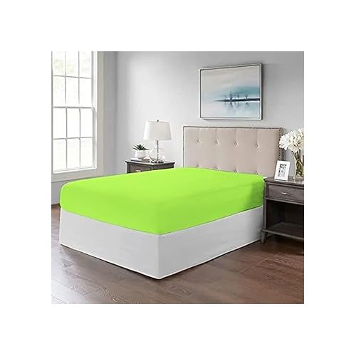 Buy L'Antique Fitted Bed Sheet - 100% Egyptian Cotton - Phosphoric Green in Egypt