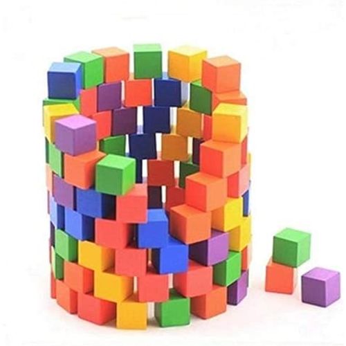 Buy Cubes Of Wood For Children, Colors 100 Pcs in Egypt