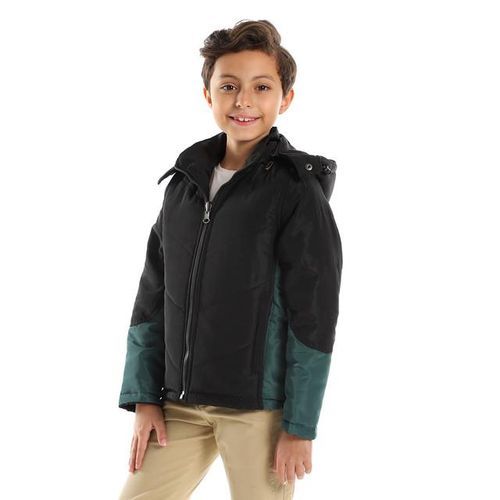 double faced jacket green