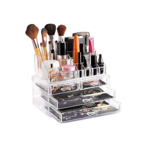 product_image_name-Generic-4-Drawer Cosmetic Organizer Clear-2