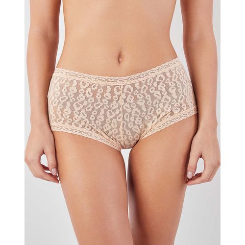 product_image_name-Tie Shop-شورت نسائي من تاي شوب - مزين بالدانتيل بنقشة الفهد-1