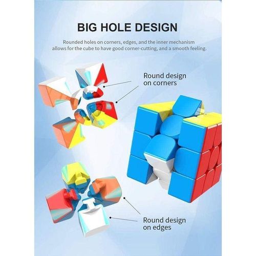 product_image_name-Moyu-(مويّو) ميلونج 3 مكعب سريع بدون ملصقات-4