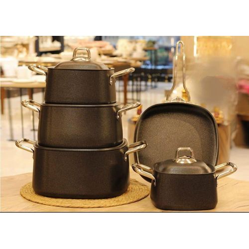 product_image_name-Generic-عربي: طقم حلل ألومنيوم مطلي تيتانيوم – 11 قطعة-2