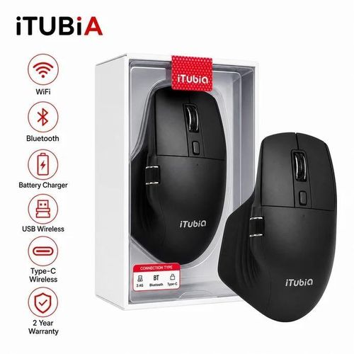 Generic iTUBiA iTE605tu Multimode Wireless Mouse – Black - image 4