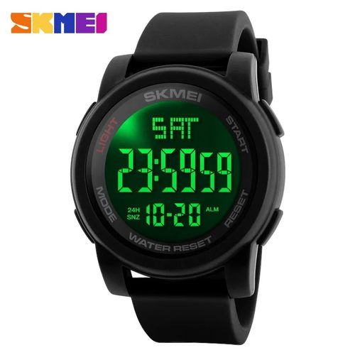 اشتري Skmei Men Sports Watches Waterproof 1257 - Black في مصر