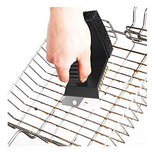 product_image_name-Generic-3 في 1 منظف شواية الشواء فرشاة تنظيف مجرفة إسفنجية-4