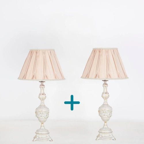 TBS مجموعة مصباح طاولة كلاسيكي جديد - 65CM/40CM