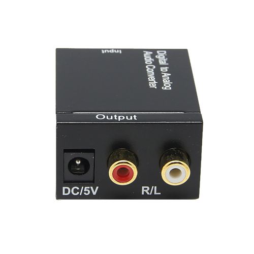 Buy Optical Coaxial Toslink Digital To Analog Audio Converter Adapter RCA L/R 3.5mm in Egypt