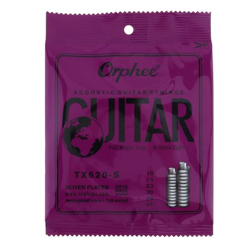 Generic 6pcs set Acoustic Guitar Strings Anti Rust TX620 S Best