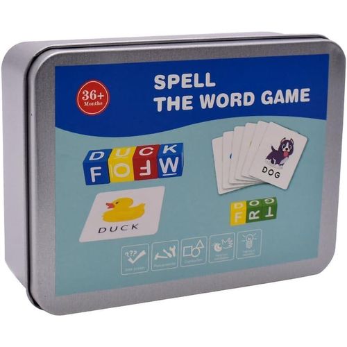 product_image_name-Generic-لعبة كلمات إنجليزية، بطاقات تعليمية مبكرة للتهجئة، بطاقات تعليمية مبكرة، تساعد في تنمية لغة الأطفال-1