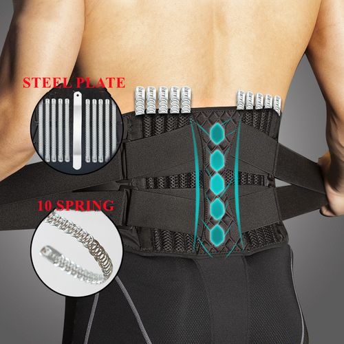 Generic (Black)Medical Back Waist Trainer Belt Spine Support Men Women  Breathable Lumbar Corset Orthopedic Faja Lumbar Hombre Gym Belts DON @ Best  Price Online