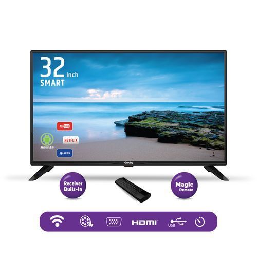 Grouhy GLD32SD - 32-inch HD Smart LED TV With Built In Receiver