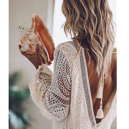 White sexy beach dress sale