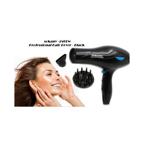 Buy Sokany SK-5988 Professional  Hair Dryer -2400W- Black in Egypt